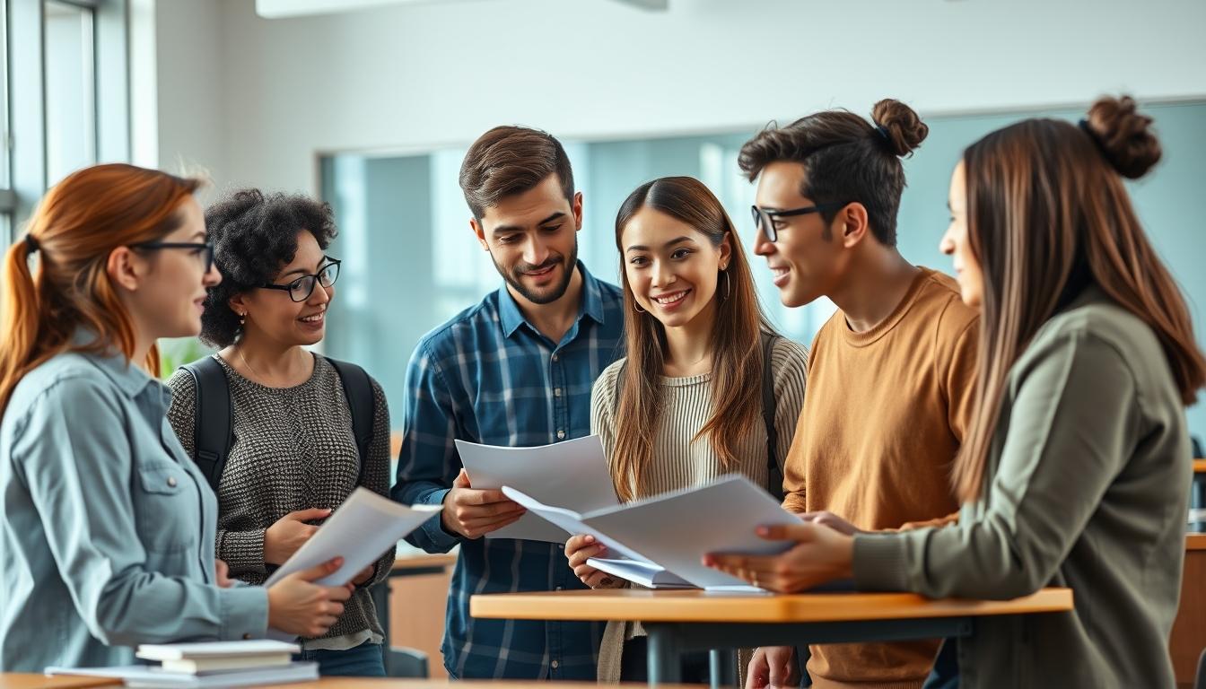 Student preparing for exams with study materials